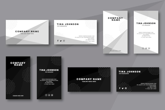 Free Vector elegant business card template