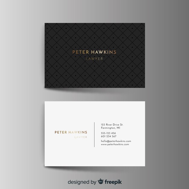 Elegant business card template