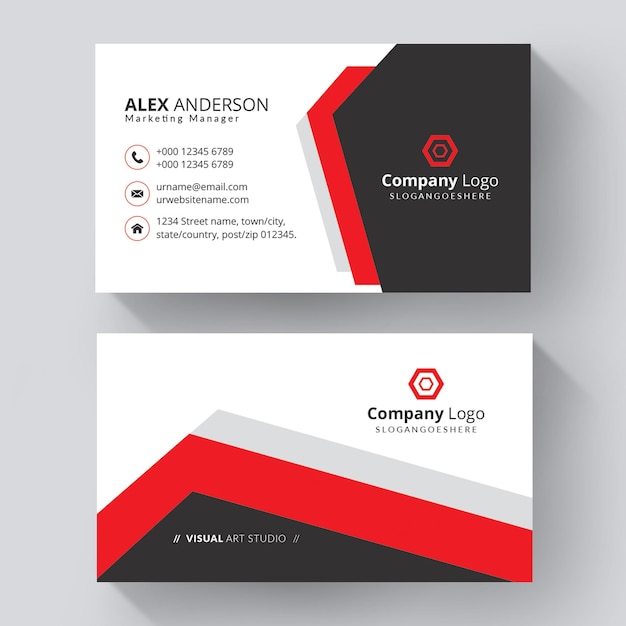 Free vector elegant business card