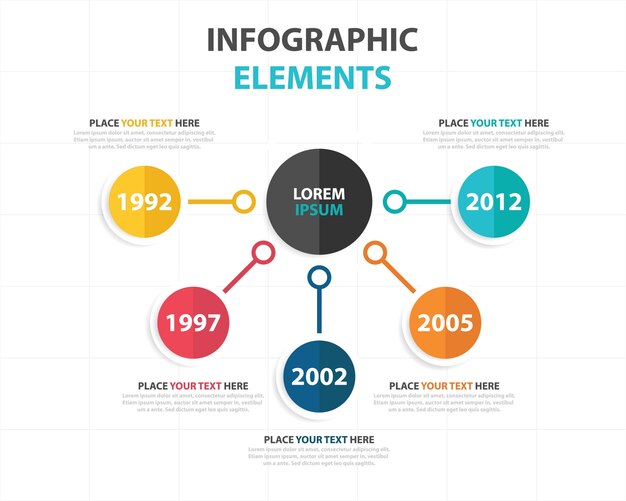 Elegant business infographic template