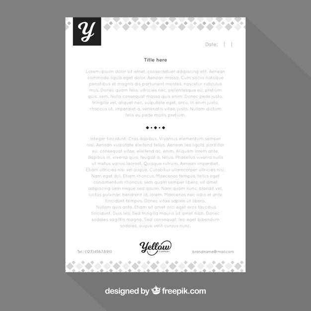 Elegant business letterhead