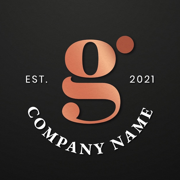 Free Vector elegant business logo with g letter design