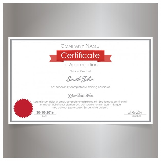 Elegant certificate design