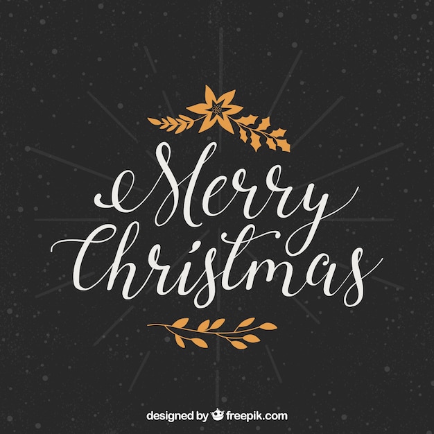 Elegant christmas lettering