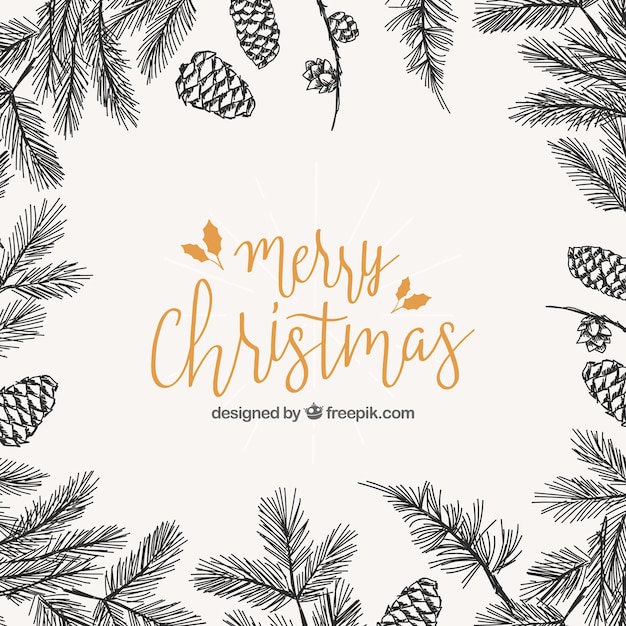 Free Vector elegant christmas lettering