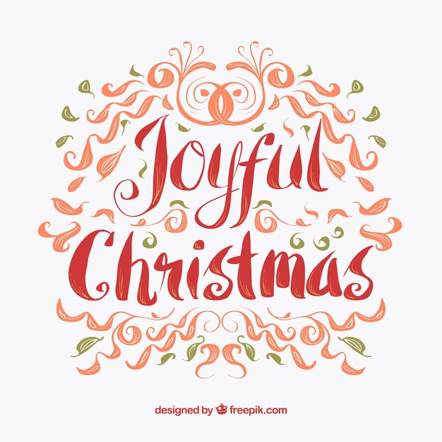 Elegant christmas lettering