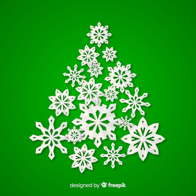 Elegant christmas tree background made of ornaments