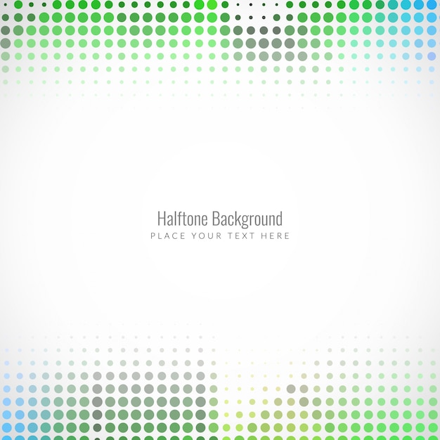 Elegant colorful halftone background