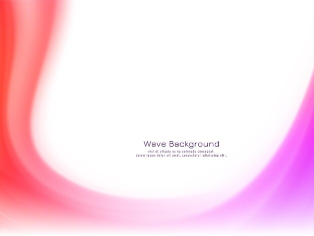 Elegant colorful wave dynamic design background