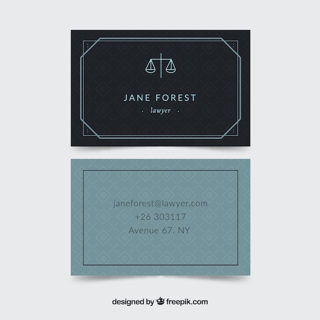 Elegant corporate card 