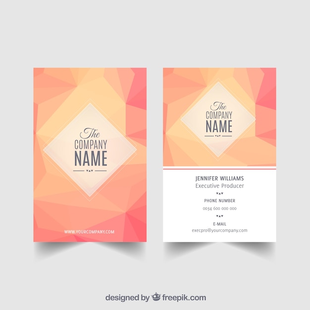 Elegant corporative card