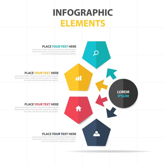 Elegant creative business infographic template