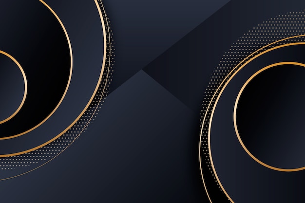 Elegant dark background with golden circles