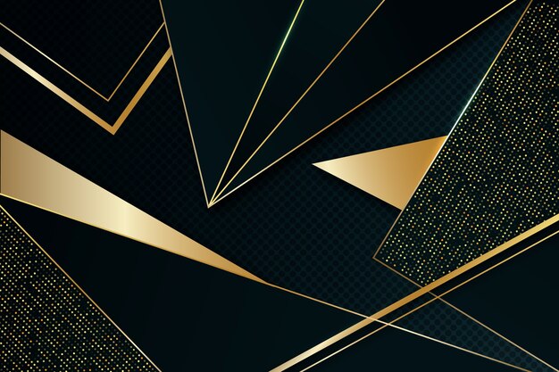 Elegant dark background with golden details