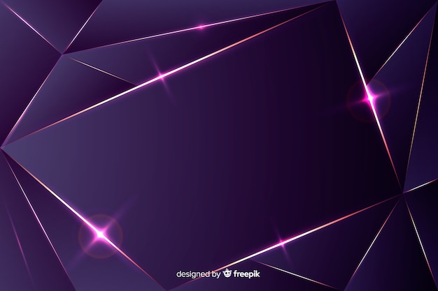 Elegant dark background with polygonal shapes