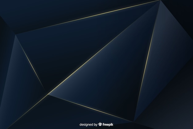 Elegant dark background with polygonal shapes