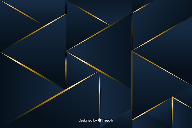 Elegant dark polygonal background design