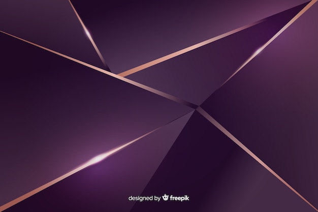 Elegant dark polygonal decorative background