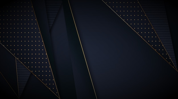 Elegant dark wallpaper with golden lines