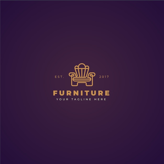 Elegant design furniture logo