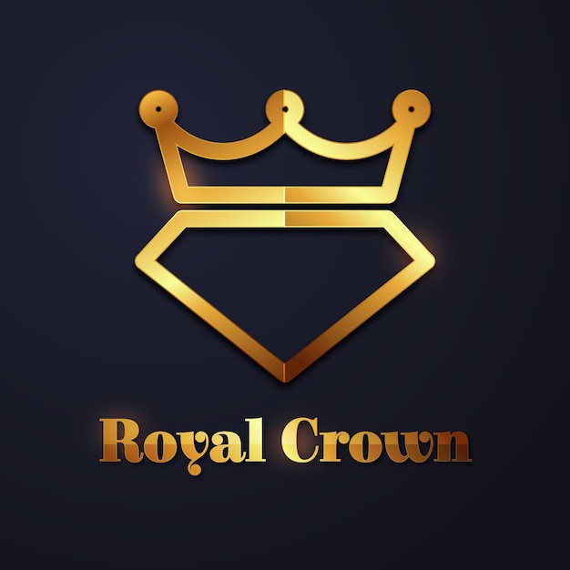 Elegant diamond logo concept