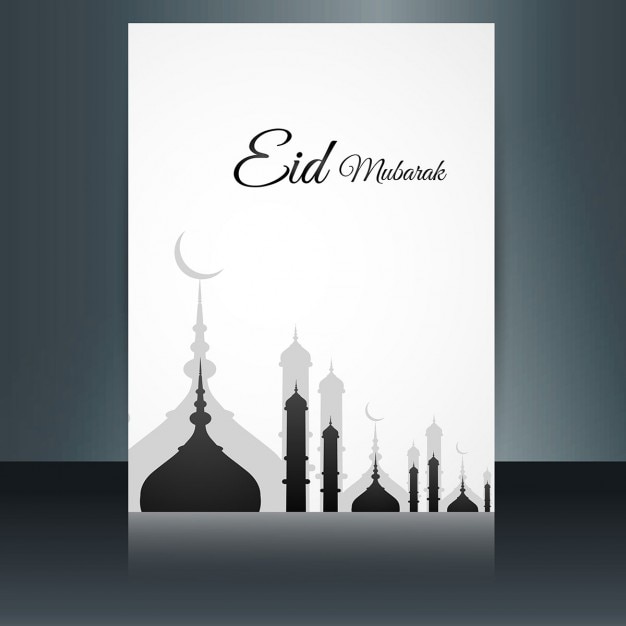 Free Vector elegant eid mubarak flyer