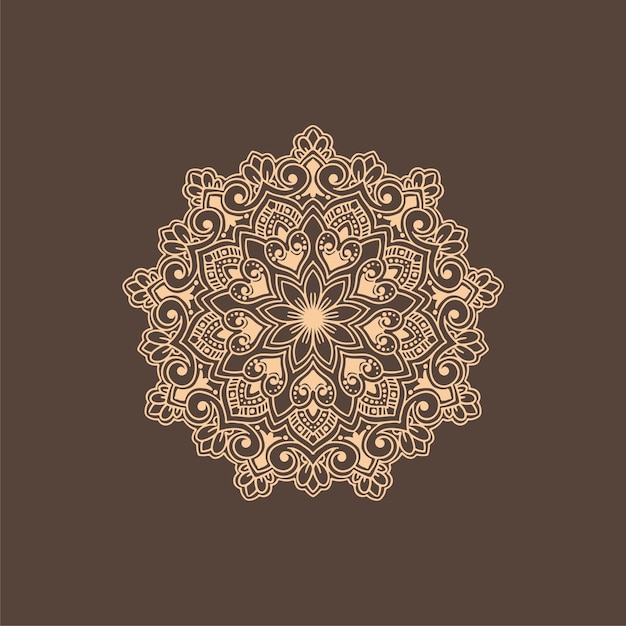 Free Vector elegant ethnic mandala design background