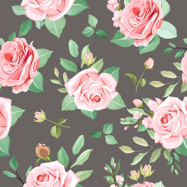 Elegant floral seamless pattern