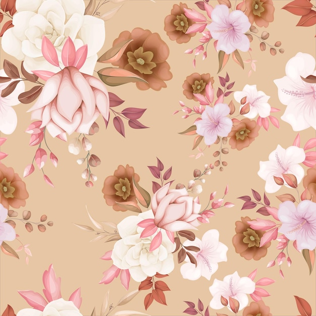 Elegant floral seamless pattern