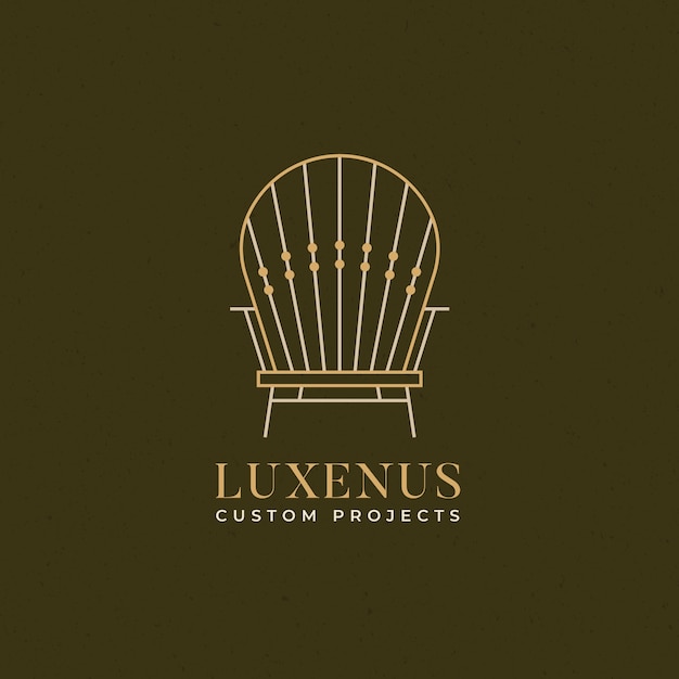 Elegant furniture business company logo