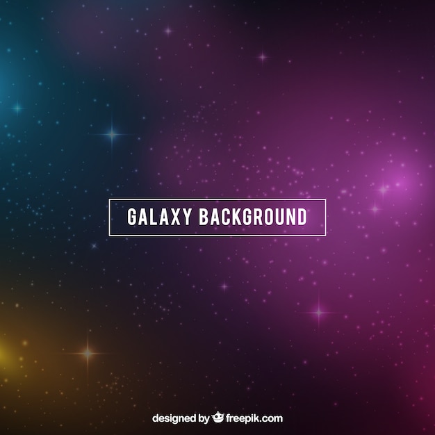 Free Vector elegant galaxy background