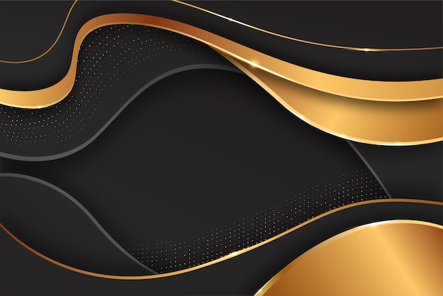 Elegant Gradient Black Golden Gradient Background Template