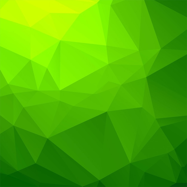 Elegant green geometric polygon background