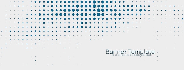 Elegant halftone design banner template