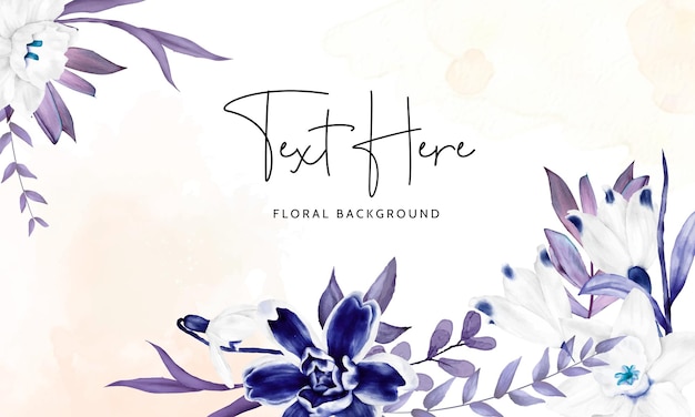 elegant hand drawn floral background design