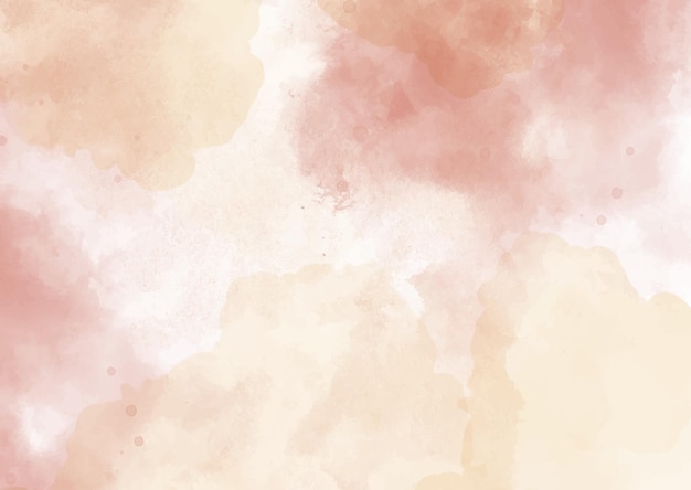 Free Vector elegant hand painted watercolour background in earth tone colours