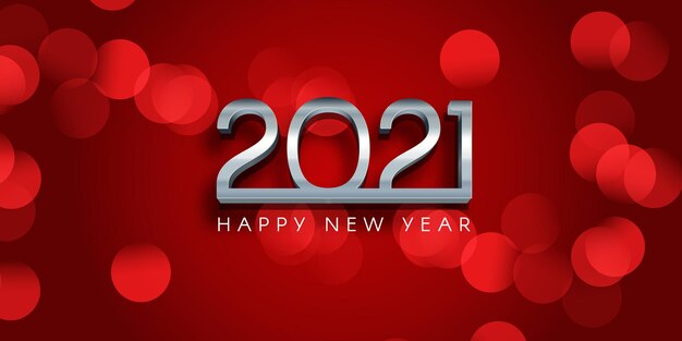 Elegant Happy New Year banner design