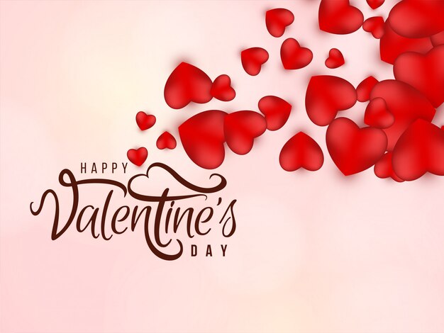 Elegant happy Valentine's day greeting