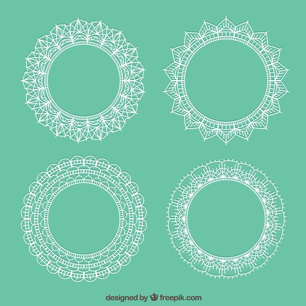 Elegant lace frames