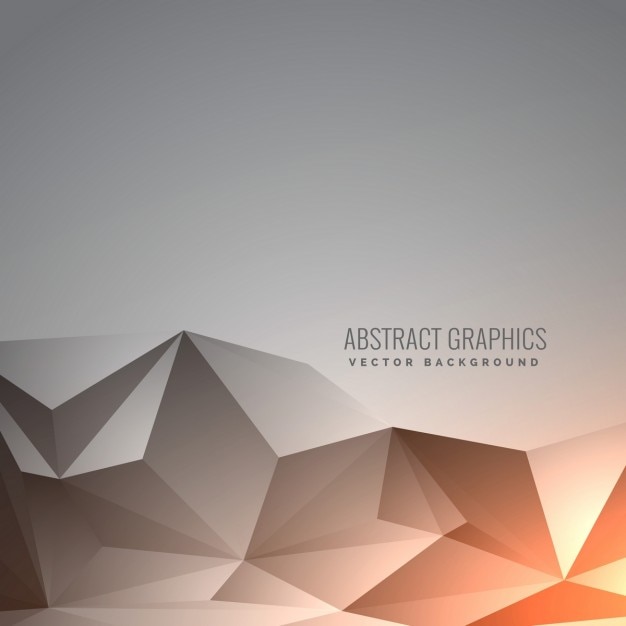 Free Vector elegant low poly gray background 