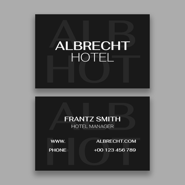 Elegant luxury business card template