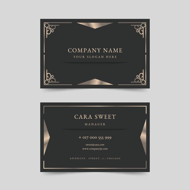 Elegant luxury business card