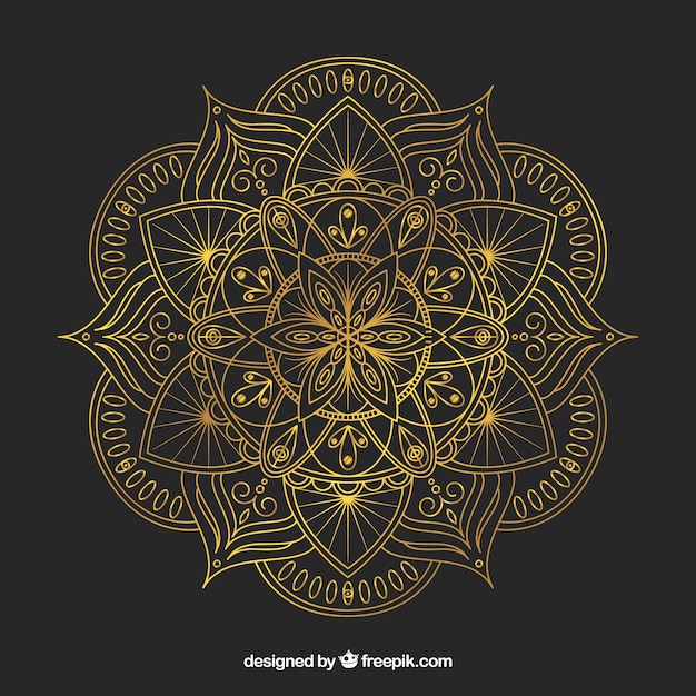 Elegant mandala background in lineal style