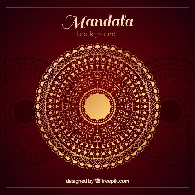 Elegant mandala background with luxurious style