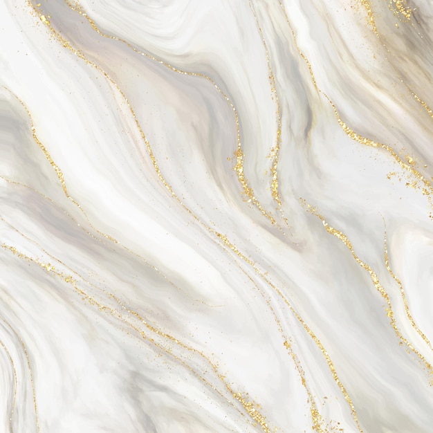 Free vector elegant marble background with gold glitter