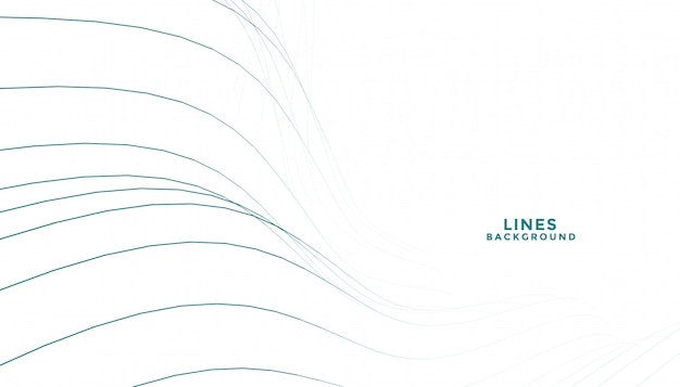 Free Vector elegant minimal lines on white background design