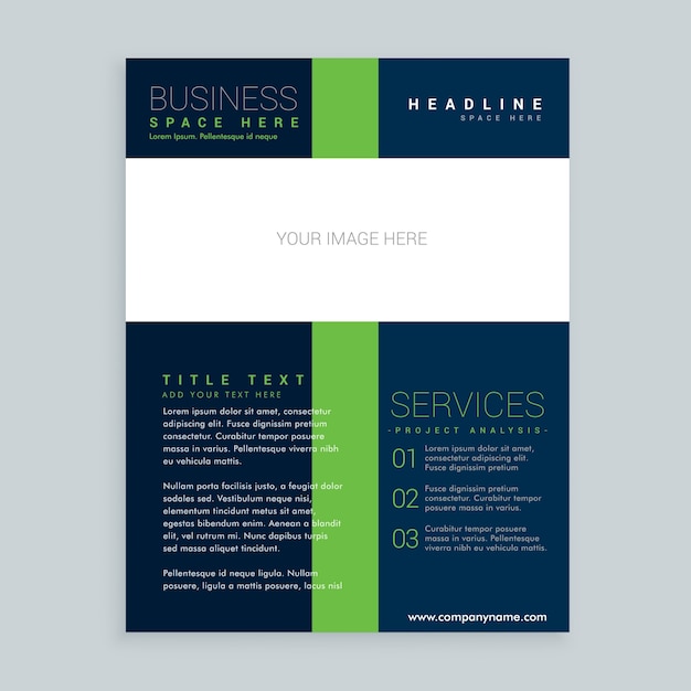 Elegant modern business flyer design