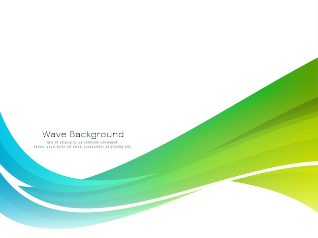 Elegant modern colorful wave dynamic design background