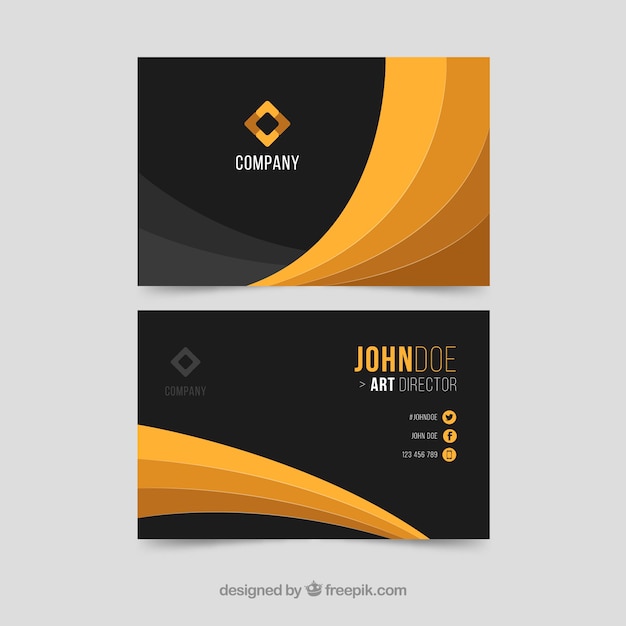 Elegant modern corporate card