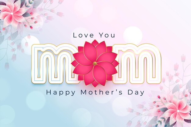 Elegant mothers day beautiful event card design